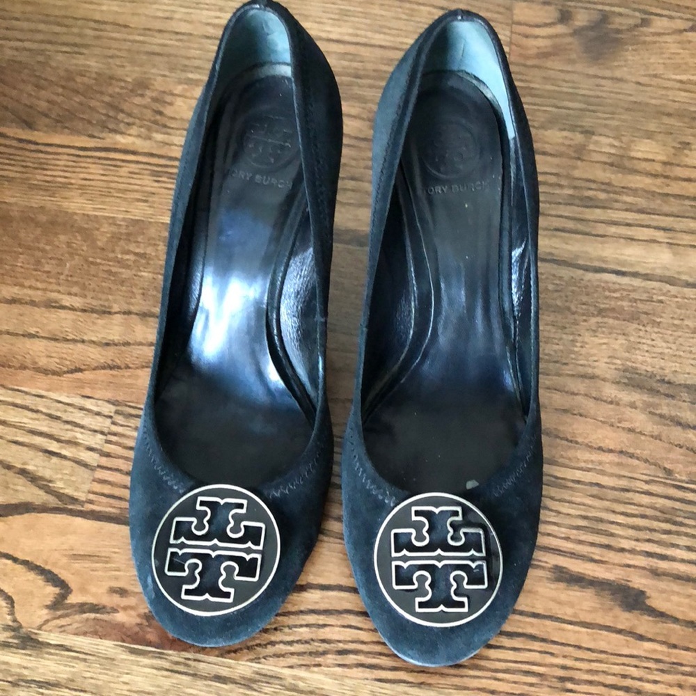Tory Burch Black Wedges